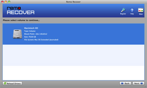 Unerase File  - Drive selection screen-shot